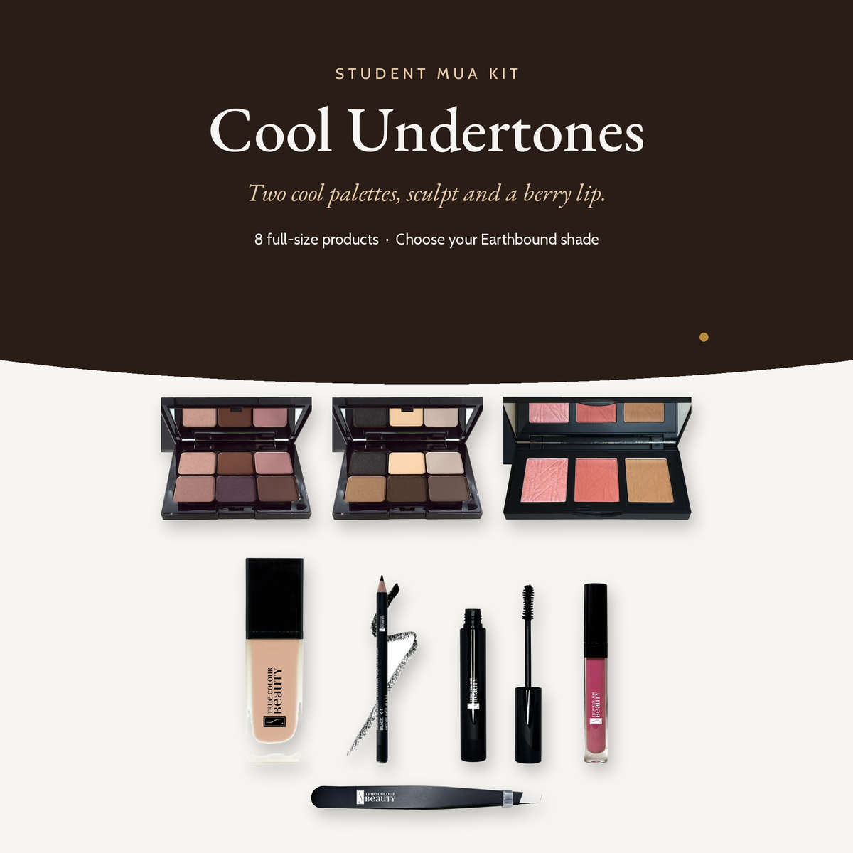 Student MUA Kit Cool Undertones, kit overview
