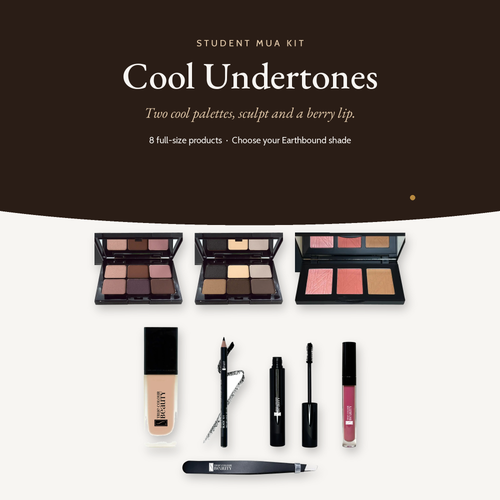 Student MUA Kit Cool Undertones, kit overview
