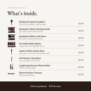 Student MUA Kit Cool Undertones, what's inside with product values