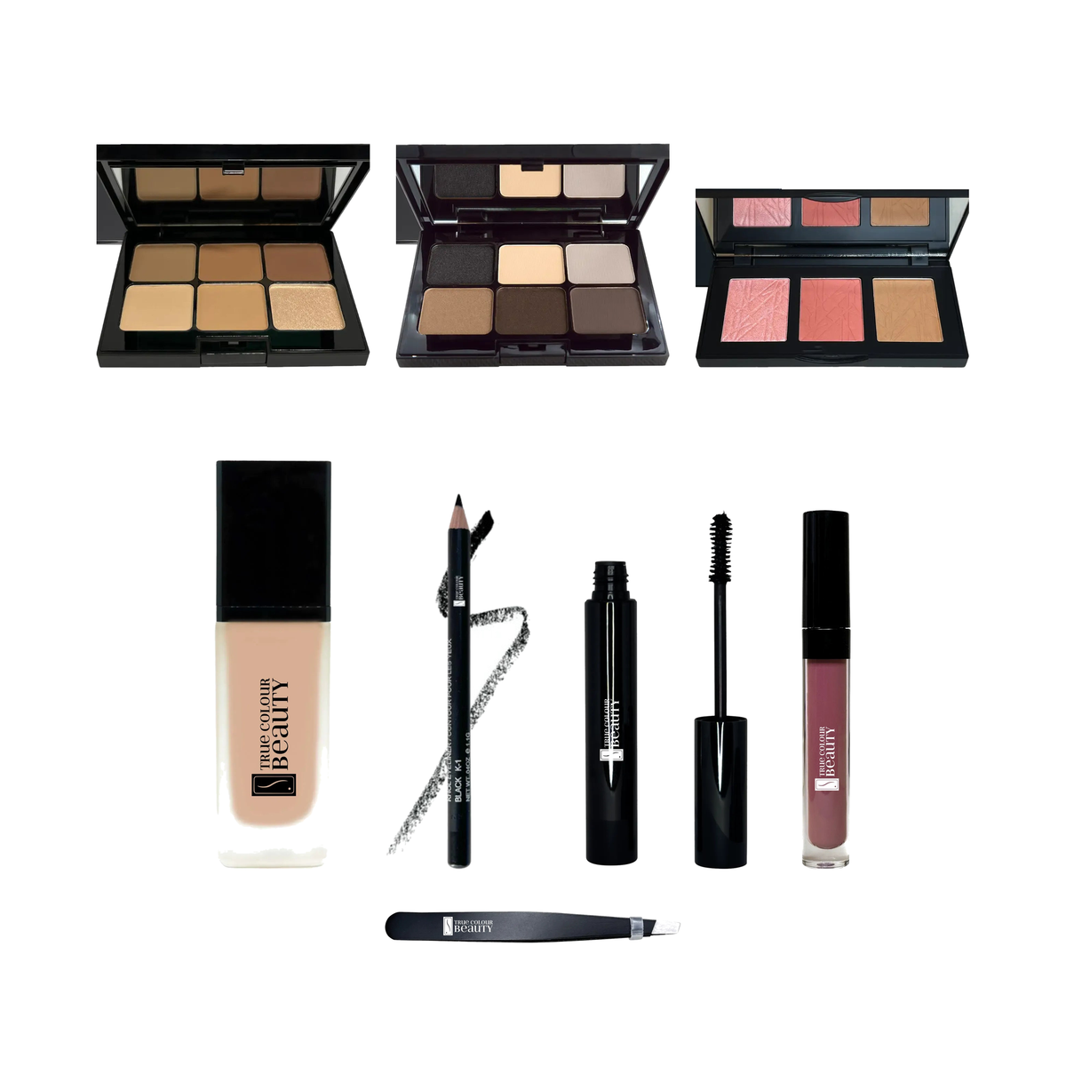 Student MUA Kit Neutral Undertones, all products on white