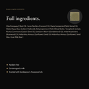 Sunflower Goddess Natural Soap full ingredient list