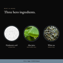 Three hero ingredients in Double Hydration Boost Gel: hyaluronic acid, aloe juice and white tea