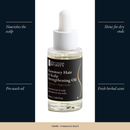 Rosemary Hair & Scalp Strengthening Oil with four benefits: nourishes the scalp, shine for dry ends, pre-wash oil, fresh herbal scent