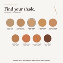 Tinted Moisturizer shade chart with Desert Sand TM109 selected