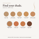 Tinted Moisturizer shade chart with Golden Dune TM129 selected
