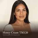 Model wearing Tinted Moisturizer in Honey Cream TM120