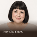 Model wearing Tinted Moisturizer in Ivory Clay TM100
