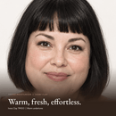 Close-up of model wearing Tinted Moisturizer in Ivory Clay