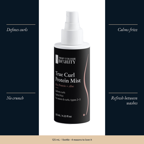 True Curl Protein Mist with four benefits