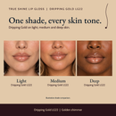 True Shine Lip Gloss, Dripping Gold LG22 shade comparison