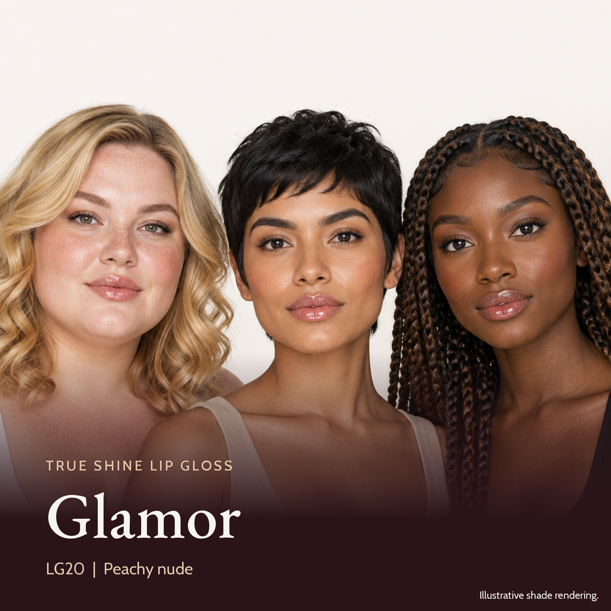 True Shine Lip Gloss, Glamor LG20 by True Colour Beauty