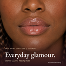 Model wearing True Shine Lip Gloss, Glamor LG20