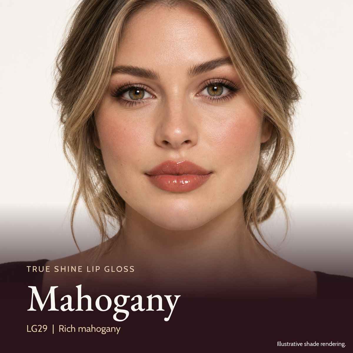 True Shine Lip Gloss, Mahogany LG29 by True Colour Beauty