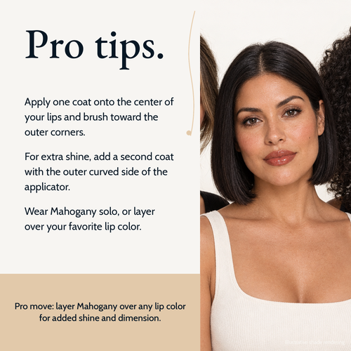 Pro tips for using True Shine Lip Gloss, Mahogany LG29