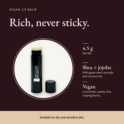 Vegan Lip Balm - Unscented Nourishment