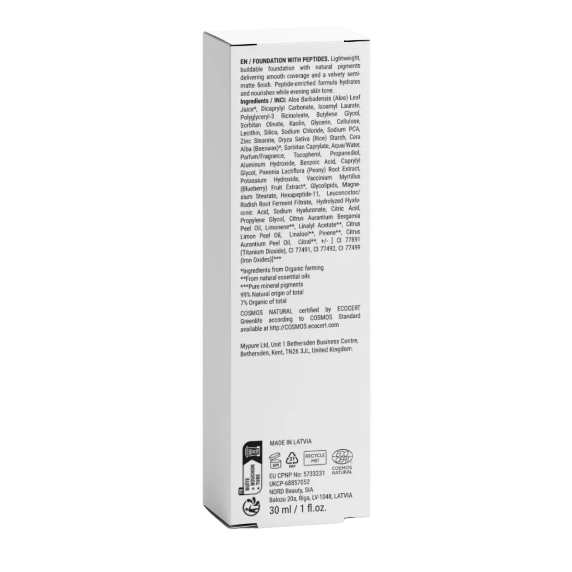 Peptide Foundation 10 Light Warm - True Colour Beauty