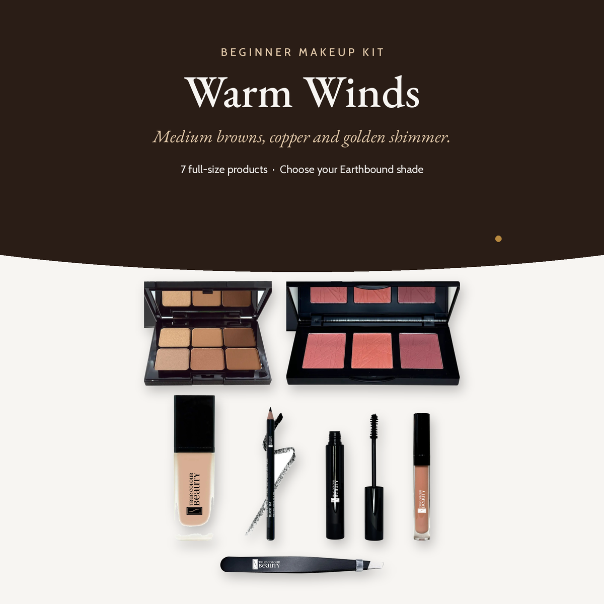 Beginner Makeup Kit Warm Winds, kit overview
