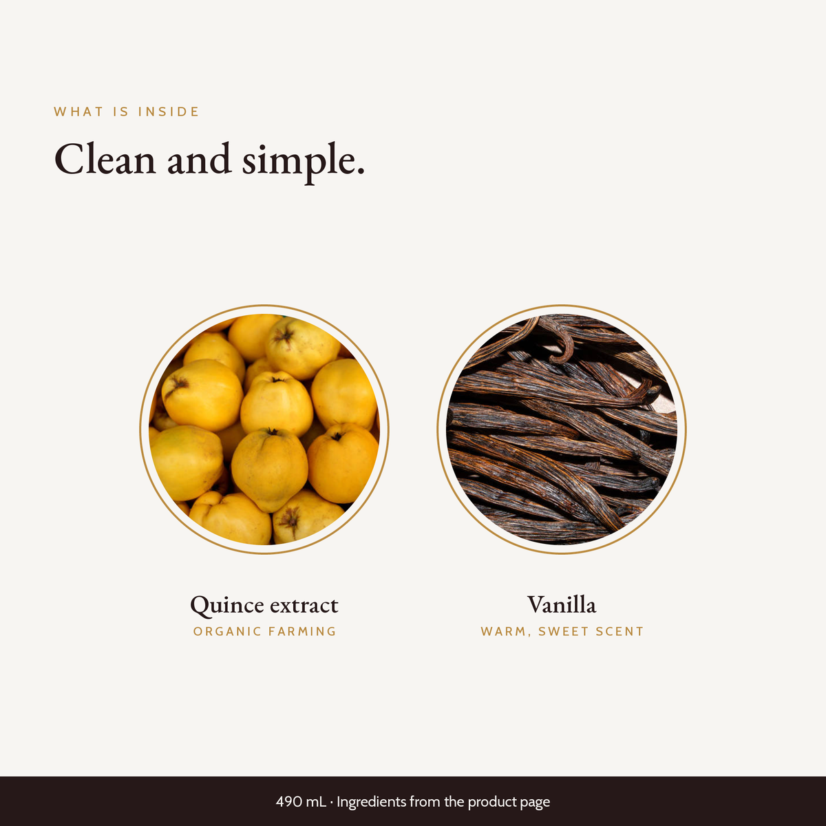 Key ingredients in Daily Body Wash Amber Vanilla