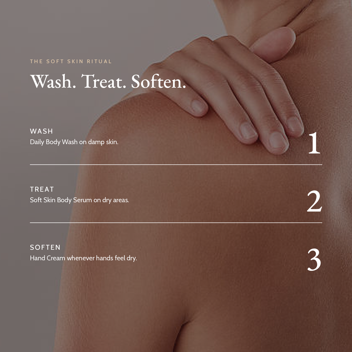 Routine with Daily Body Wash Amber Vanilla