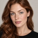 White eyeliner portrait