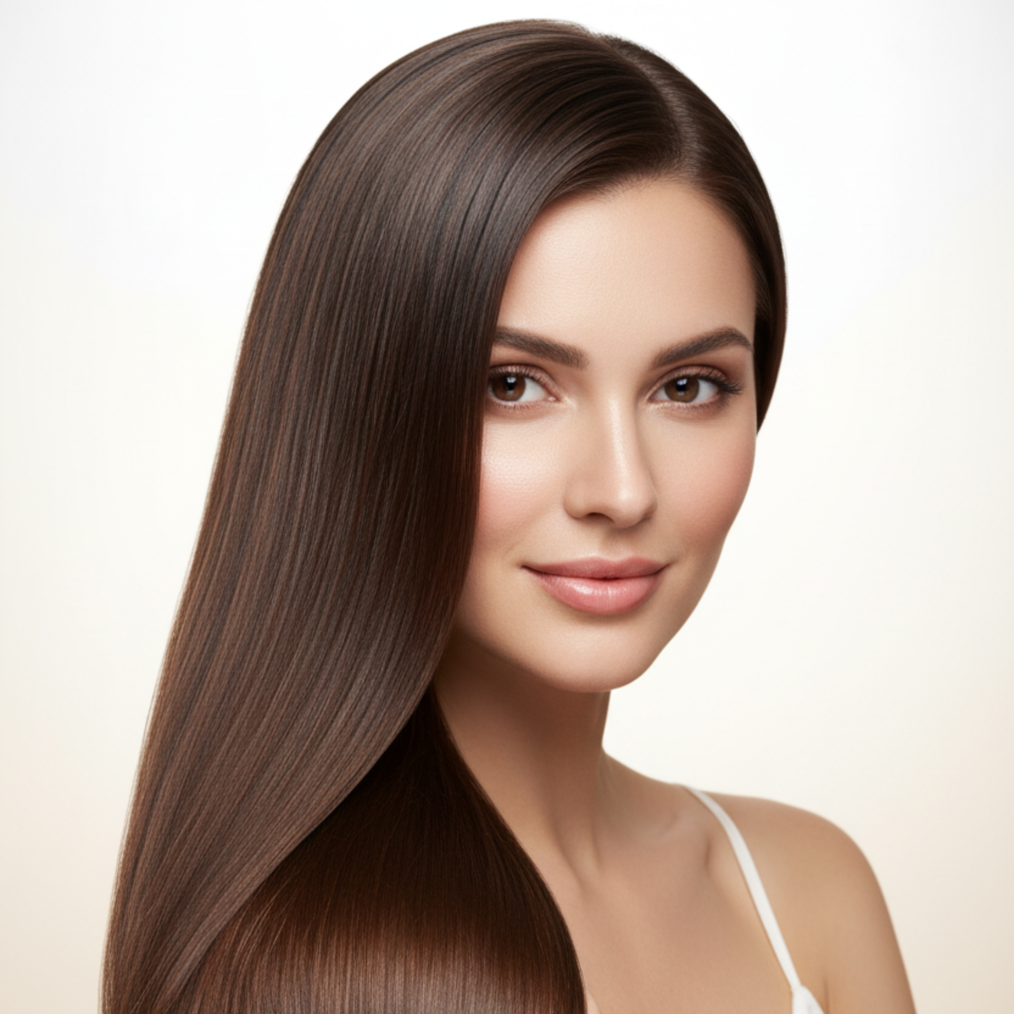 Woman with bright clean background