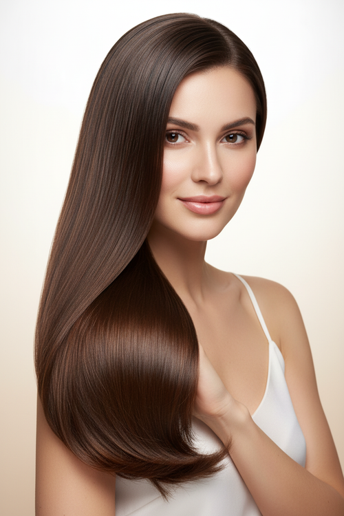 Woman with bright clean background